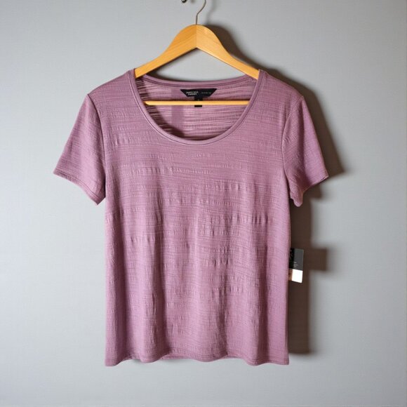 NWT Simply Vera S Lilac Modern Tee Short Sleeve Top - Picture 2 of 12